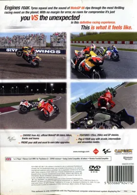 MotoGP 08 box cover back